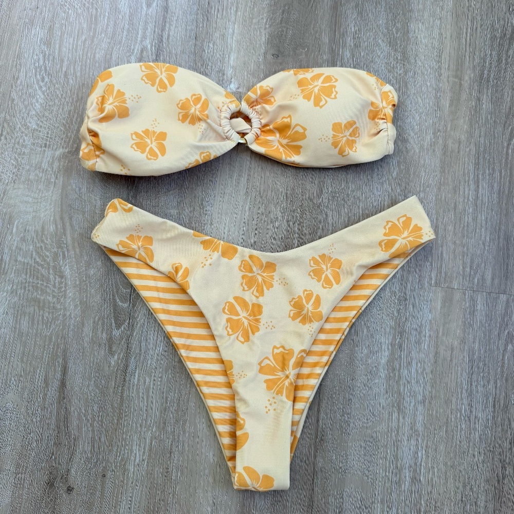 Yellow Floral Bikini